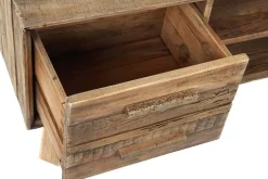 Mueble TV Estructura de Madera Reciclada de Pino con Cajones MB-164976