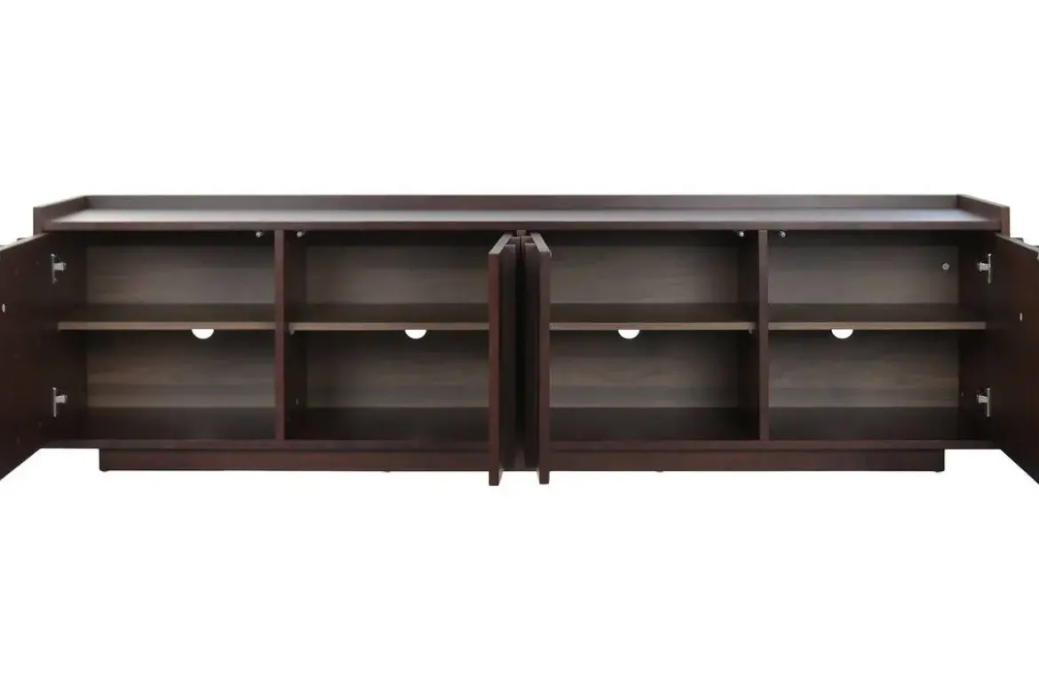 Mueble TV Estructura de MDF con 4 Puertas MB-224126