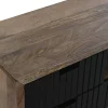 Mueble TV Industrial de Madera de Mango y Metal Negro MB-194550