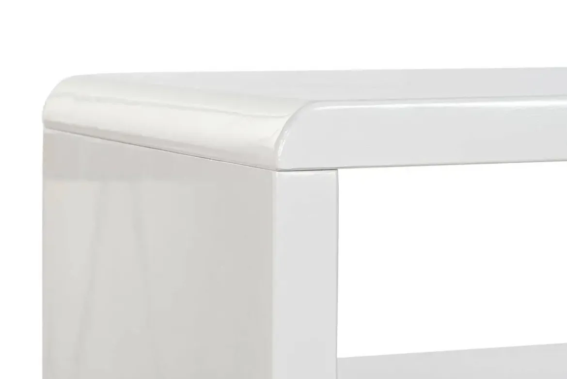 Mueble TV Moderno de MDF con Cristal Blanco MB-188064