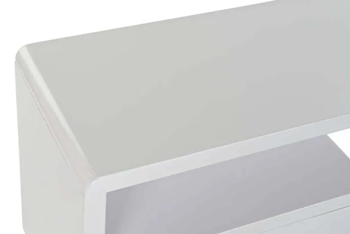 Mueble TV Moderno de MDF con Cristal Blanco MB-188064
