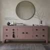 Mueble TV Oriental de Madera de Abeto Color Moka MB-230818