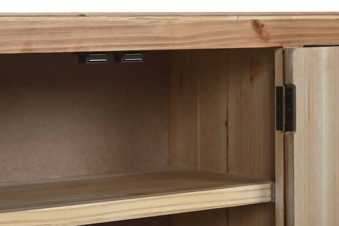 Mueble TV Oriental de Madera de Abeto Natural con Cajones MB-214489