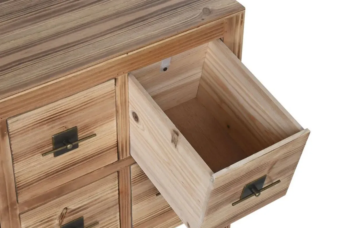 Mueble TV Oriental de Madera de Abeto Natural con Cajones MB-214489