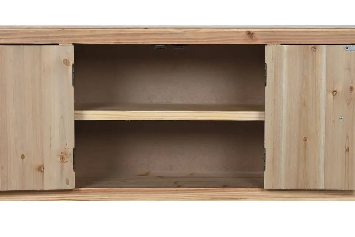 Mueble TV Oriental de Madera de Abeto Natural con Cajones MB-214489