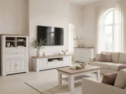 Mueble TV 2 Puertas y 1 Cajón con Cierre Soft ILOPPA L35