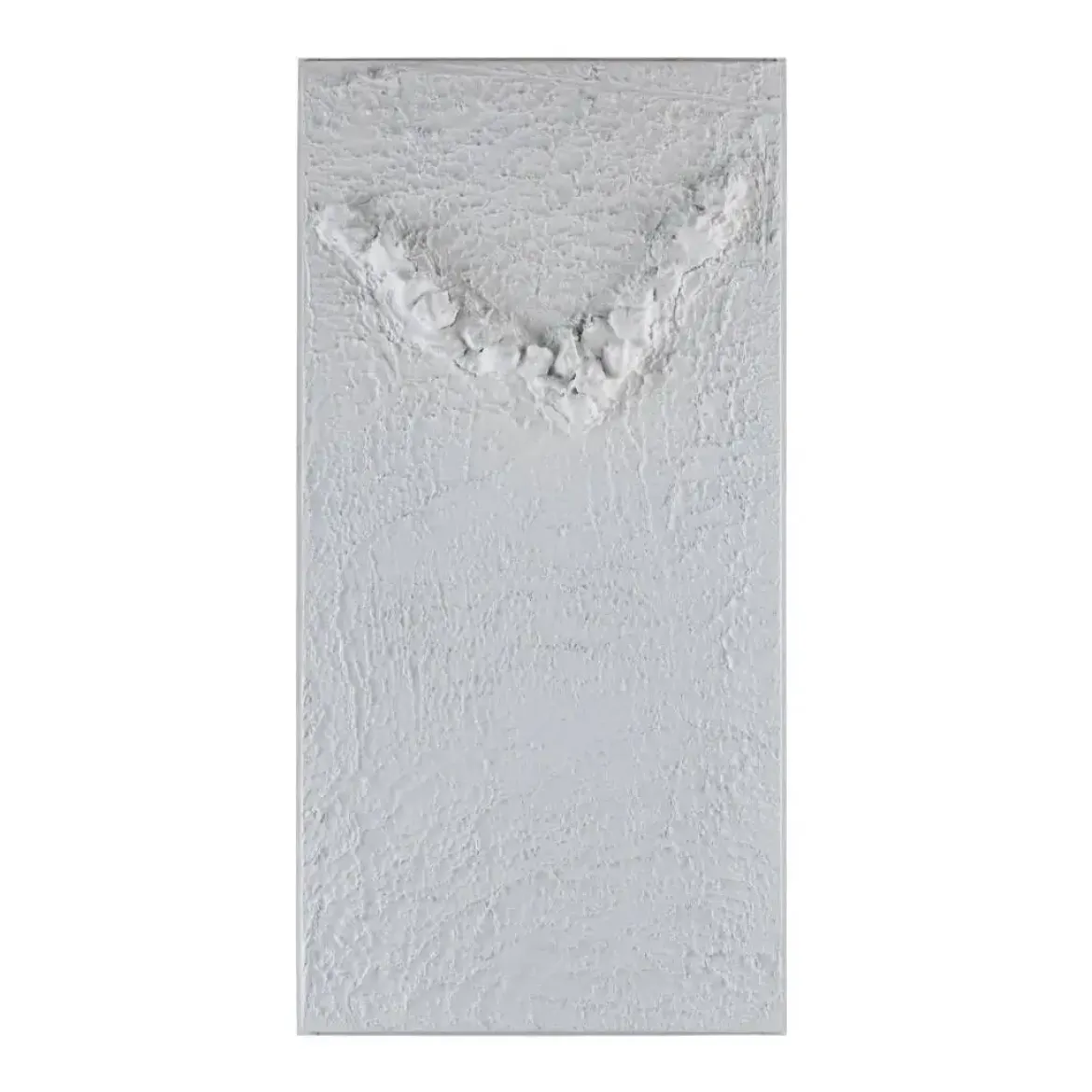 Mural de Pared Abstracto Blanco de 45 x 90 cm