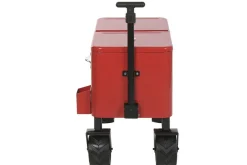 Nevera Portátil Metálica con Ruedas Todoterreno Roja MB-224498