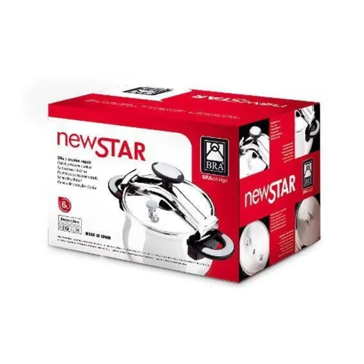 Olla a presión New Star 6 litros BRA A185502