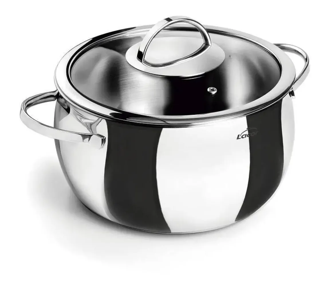 Olla Lacor Belly 24 cm con Tapa 79124