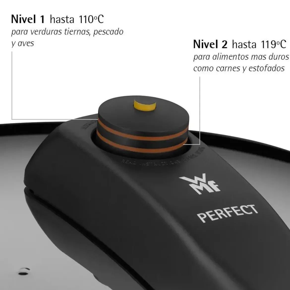 Olla Rápida WMF Perfect 6,5L+3L Inducción PERFECT63NEW