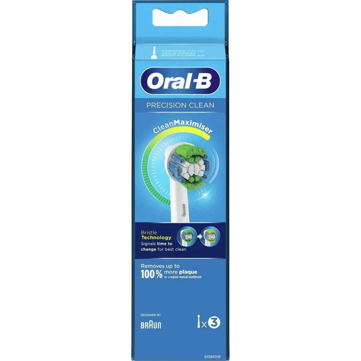 Pack 3 cabezales de recambio ORAL-B Precision Clean EB 20-3