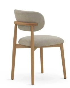 Pack de 2 Sillones de 46 cm Madera-Chenilla Beige GABAR 11335/1
