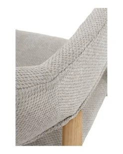 Pack de 4 Sillones de Madera-Chenilla Beige GABAR 11331