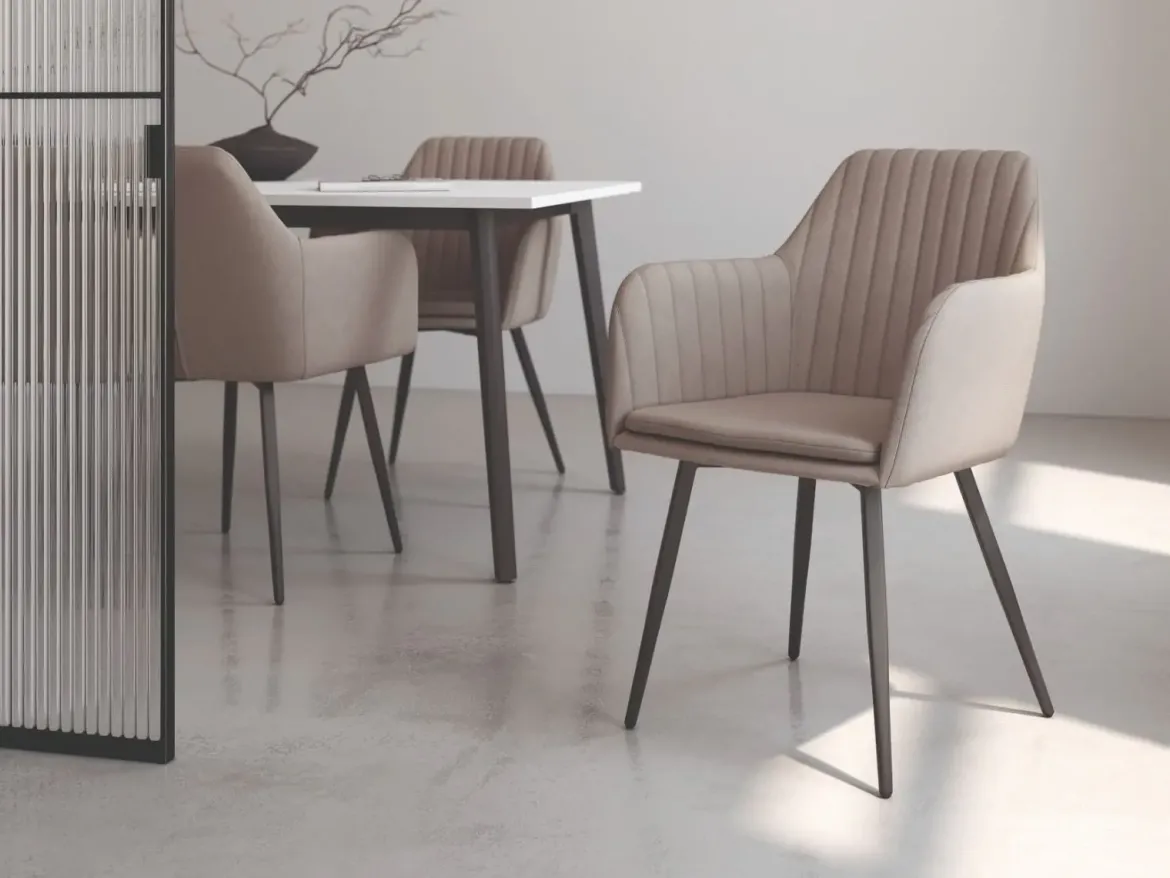Pack 2 Sillas de comedor tapizadas CHICAGO