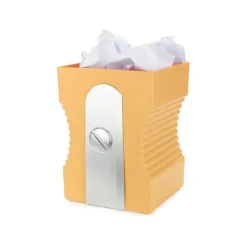Papelera de Plástico Diseño Sacapuntas Gigante Naranja SHARPENER 28130