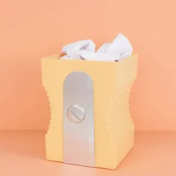 Papelera de Plástico Diseño Sacapuntas Gigante Naranja SHARPENER 28130