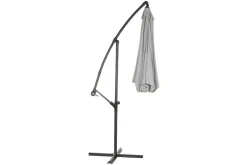 Parasol Giratorio 360º Gris 300 cm con Protección UV y Base MB-224571