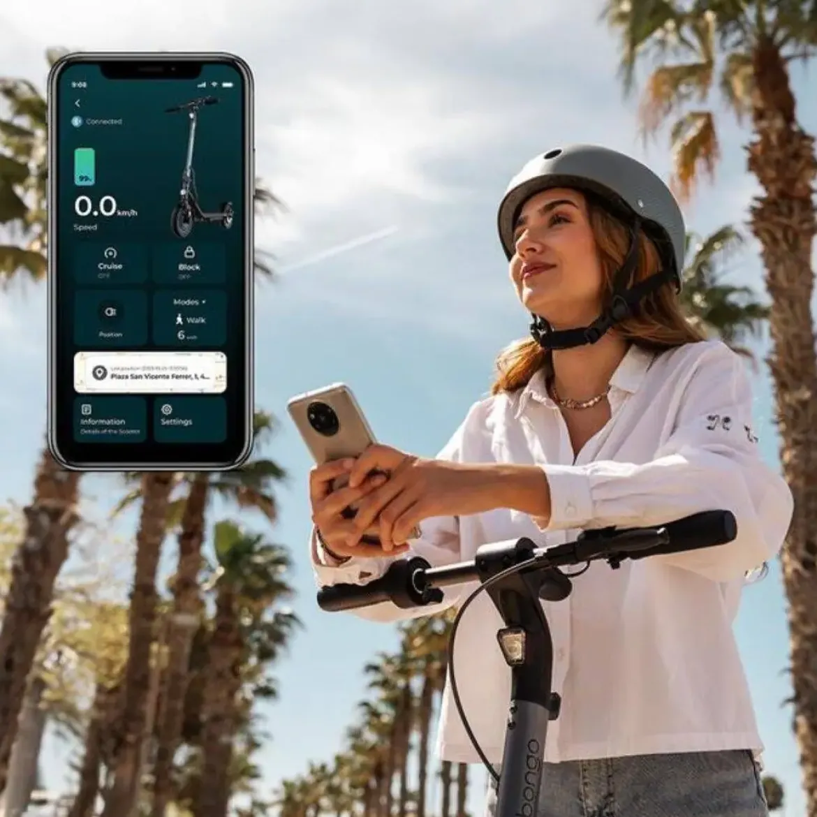 Patinete Eléctrico Cecotec 7356 Bongo D20 XL Connected 20Km Autonomía