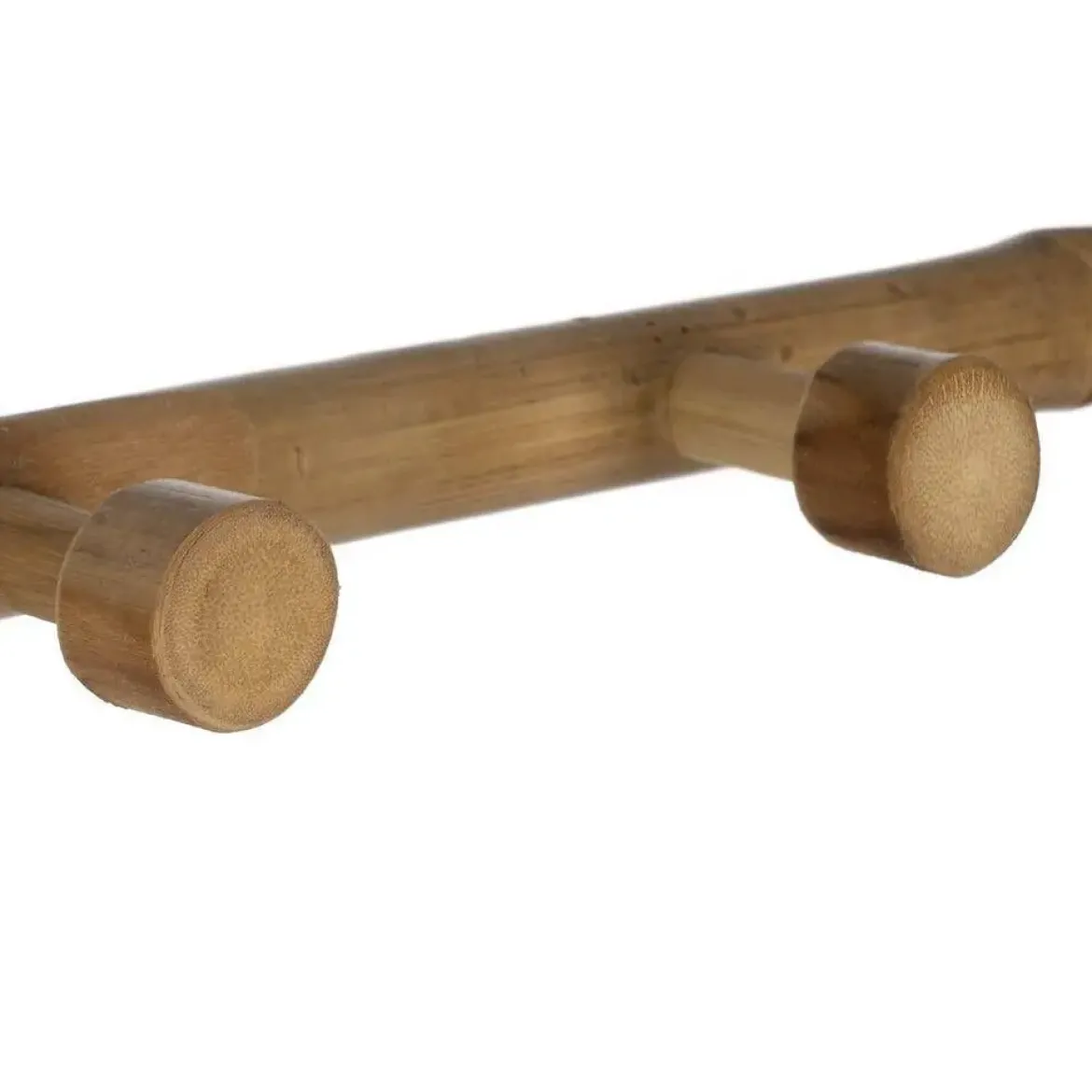 Perchero de Bambú Natural para Recibidor 70 cm
