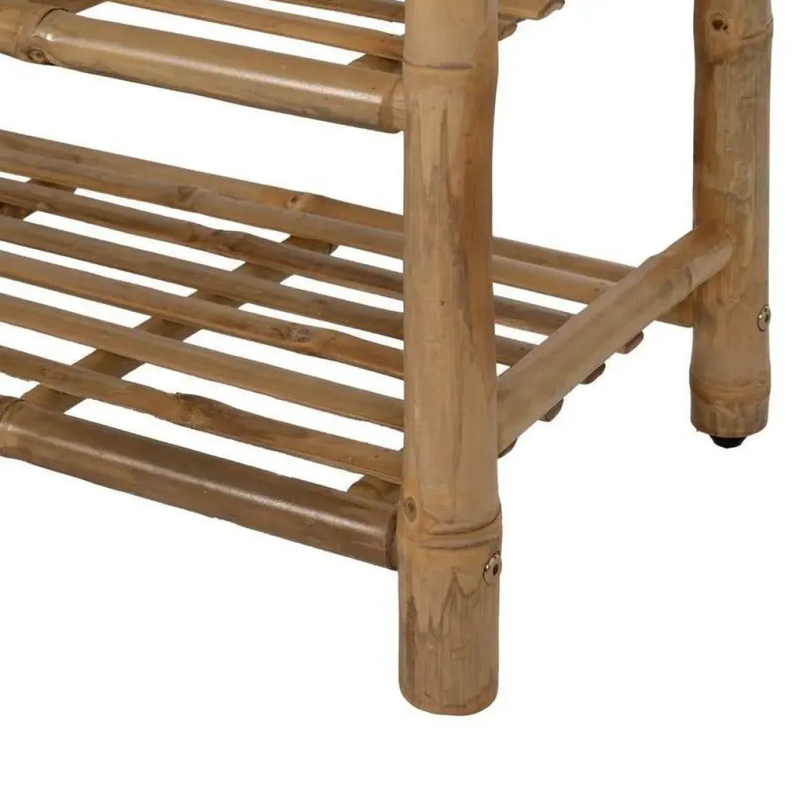 Perchero de Bambú Natural para Recibidor 70 cm