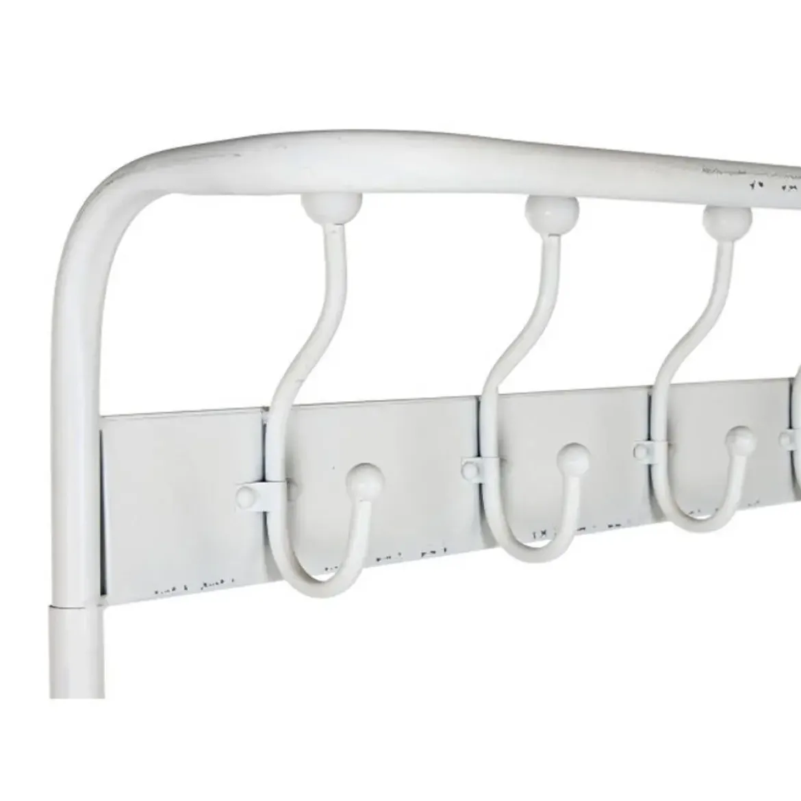 Perchero Recibidor de Metal Color Blanco con Almacenamiento MB-212460