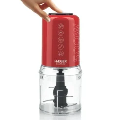Picadora Eléctrica de 500W en Color Rojo HAEGER CHOP MASTER CH50W009A