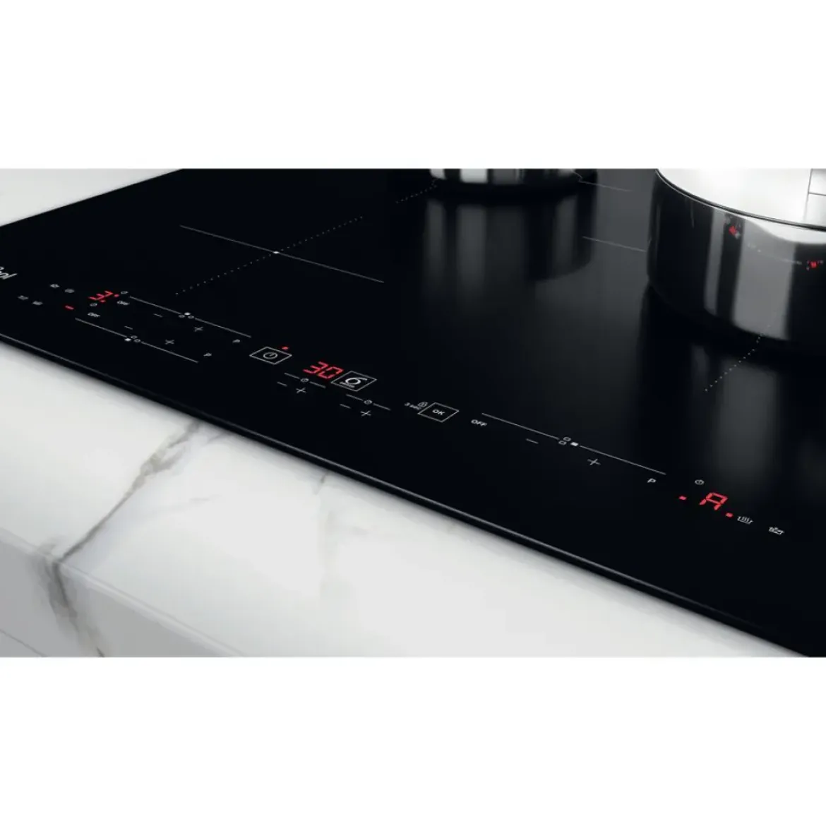 Placa Inducción Whirlpool 3 Zonas Booster WSB4760NE