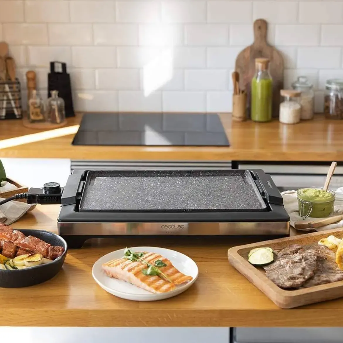 Plancha de Asar Eléctrica InoxStone Antiadherente TASTY&GRILL 2000