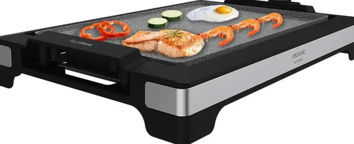 Plancha de Asar Eléctrica InoxStone Antiadherente TASTY&GRILL 2000