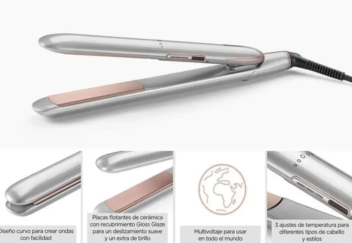 Plancha de Pelo Babyliss de Cerámica 3 Temperaturas ST260E