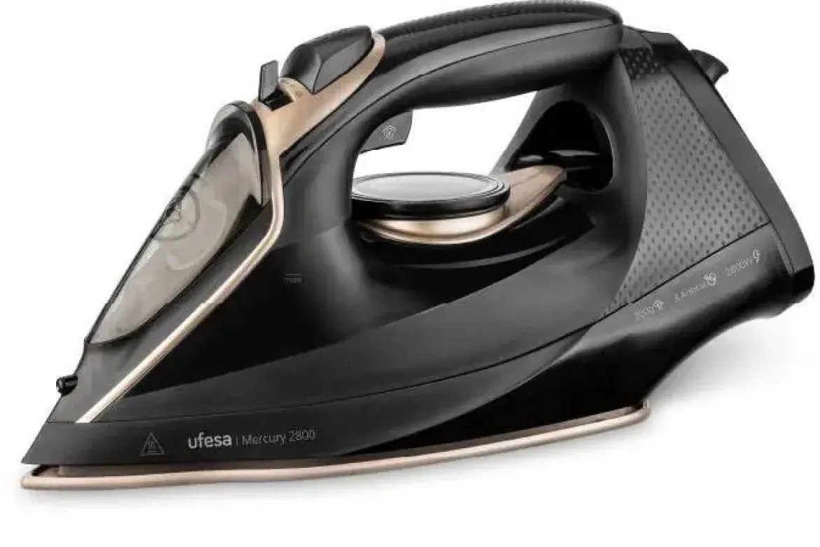 Plancha de Vapor Ufesa MERCURY2800 2800W con Suela Cerámica y Golpe de Vapor 200g