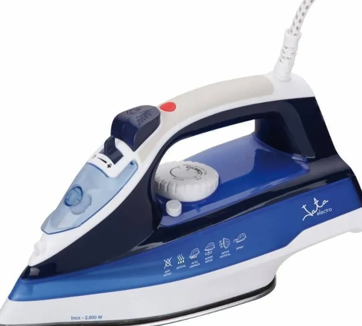 Plancha JATA 2600W Vapor Vertical Antigoteo Autolimpieza PL618