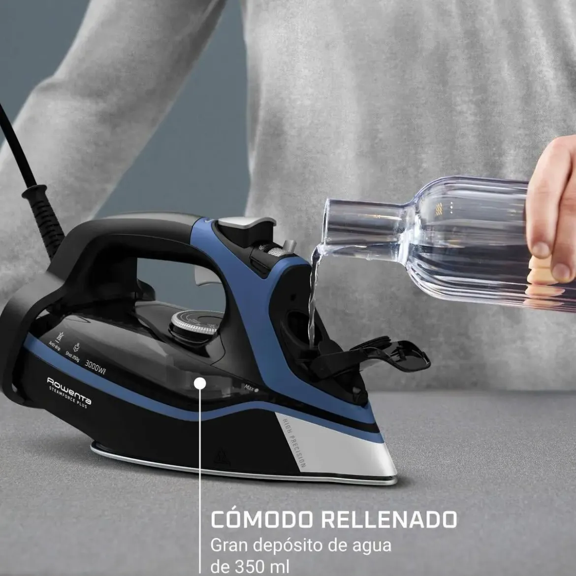 Plancha Rowenta 3000W Vapor 250g/min Microsteam DW9411D1