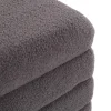 Puf Cuadrado Baúl Algodón-MDF Gris TEDDY 22670007