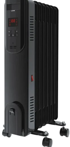 Radiador de Aceite 1500W Negro con Termostato HTW HTWRAD71500SH