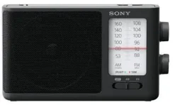Radio Sony Am/Fm Analógica Portátil Con Asa De Transporte Incorporada Icf506
