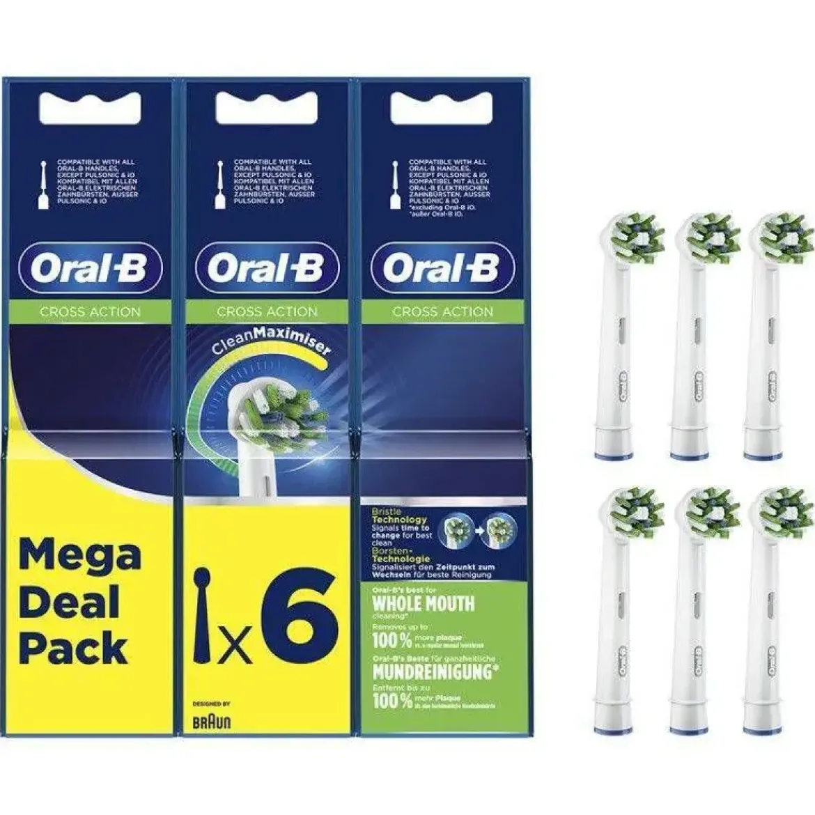 Recambio dental ORAL-B Eb 50-6 Cross Action Pack 6 Uds