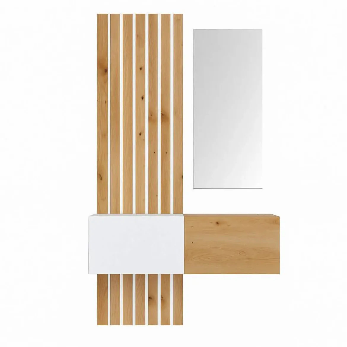 Recibidor 100 cm Color Artisan-Blanco Nº 201