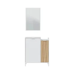 Recibidor con Espejo en Blanco Artik/ Natur ETHNA 0E6748A