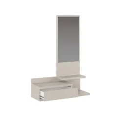 Recibidor Vertical con Cajón y Espejo AURA
