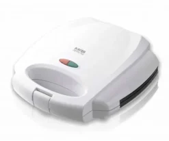 Sandwichera Grill Panini Haeger Zammy 2 Cavidades 750W Blanca SM75G004A