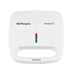 Sandwichera Orbegozo Antiadherente 700W Blanca SW4915