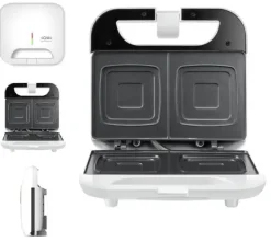 Sandwichera SOLAC 2 Cavidades Blanca SD5054