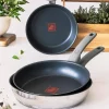 Sartén Antiadherente 24 cm Acero Inoxidable Quantanium ELITE M241305