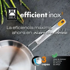 Sartén 26 cm Efficient Inox BRA A121826