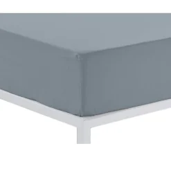 Sábana Bajera Ajustable Color Acero Cama de 150