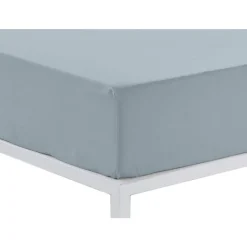 Sábana Bajera Ajustable Color Plata Cama de 150