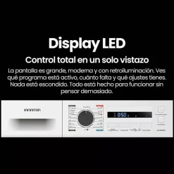Secadora Bomba de Calor 8 kg Clase B Motor Inverter INFINITON SDBC8EWN