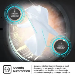 Secadora de Bomba de Calor 9 kg Clase C HISENSE DHQE900UWDC